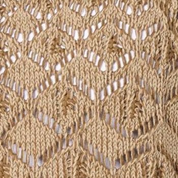 Fashion Women's Top Sweater Sz L Boat Neck Plaited Wash Brown A683837