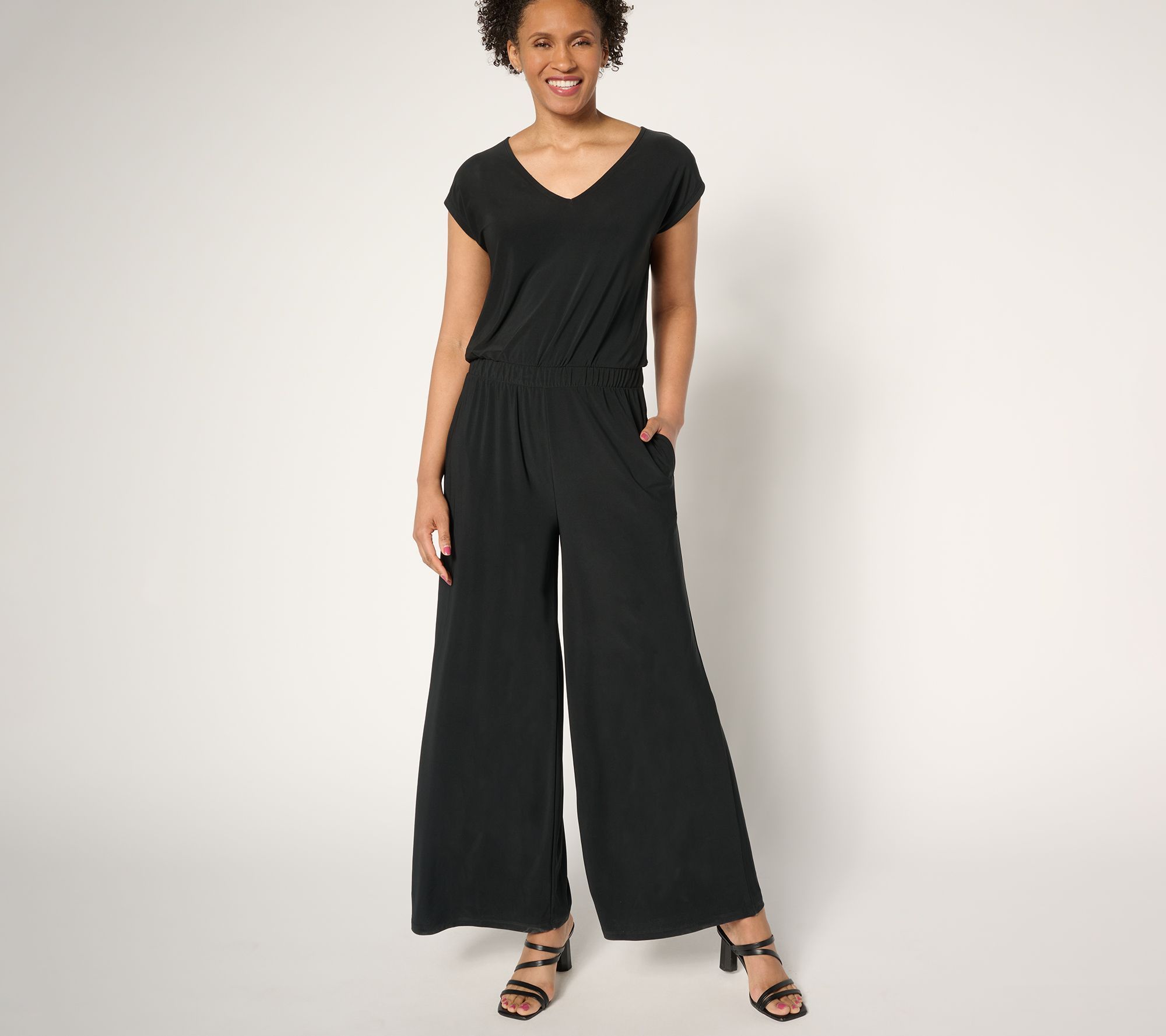 Women Control Women's Petite Dress PM Como Jersey Printed Black A692034