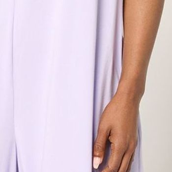 Anybody Women's Petite Dress PXL Cozy Knit Jersey Jumpsuit Purple A692869