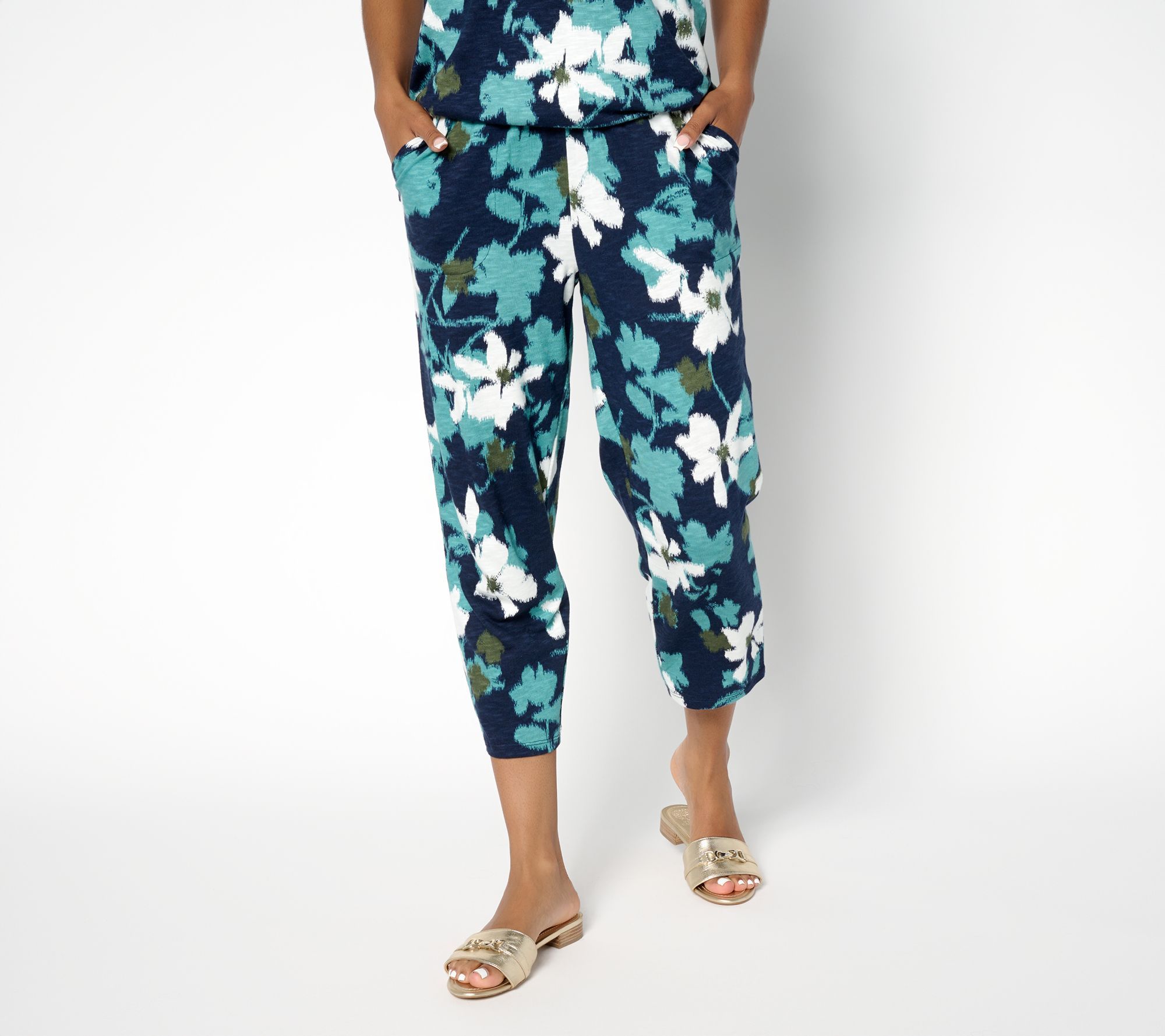 Denim & Co. Women's Pants Sz XS Regular Print or Solid Multi-colored A694659