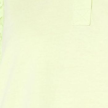 Gymwrap Women's Top Sz L 100% Cotton Polo Lace Green A697249