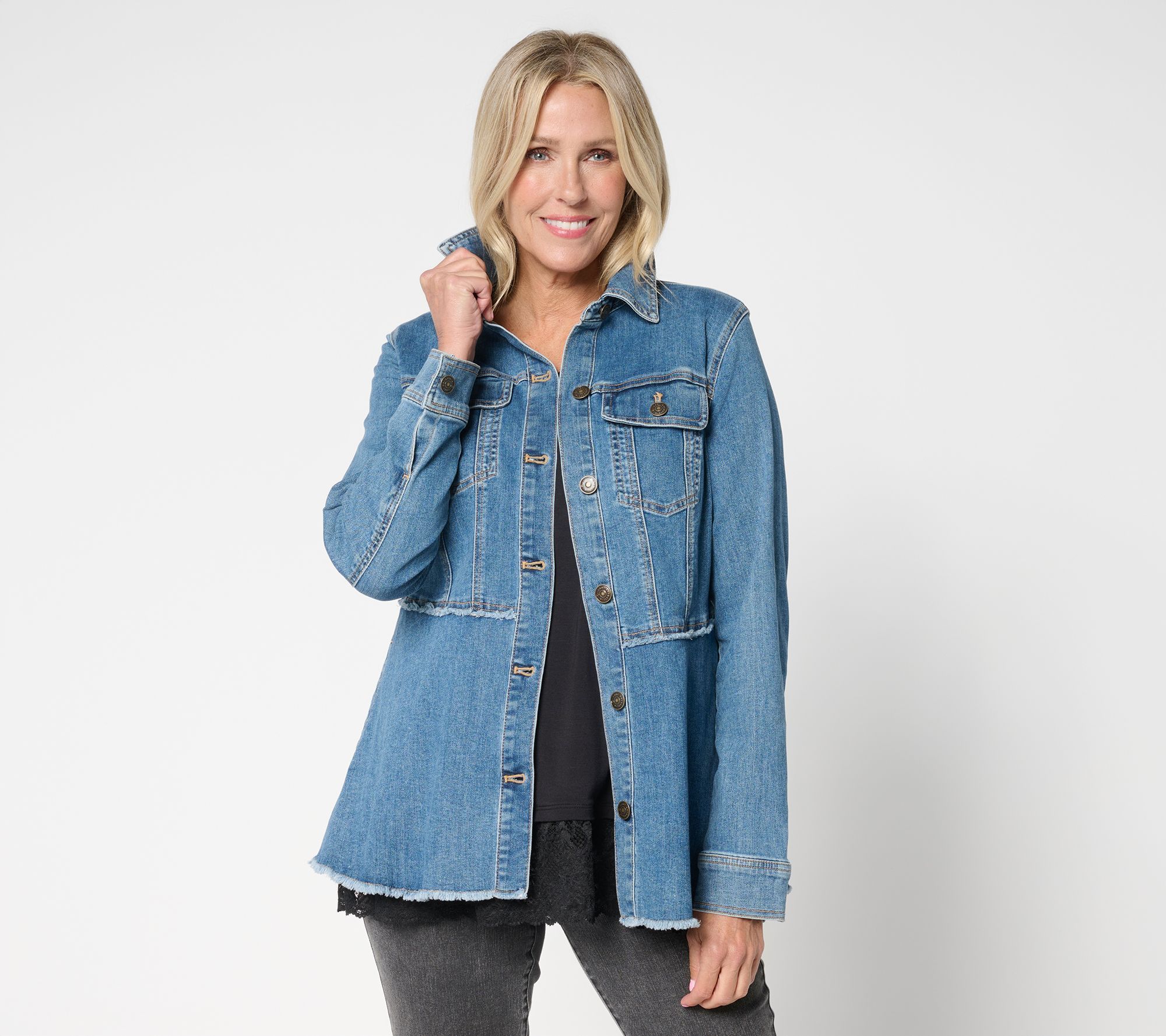 LEGO Women's Jacket Sz L Desert Wash Denim Blue A697982