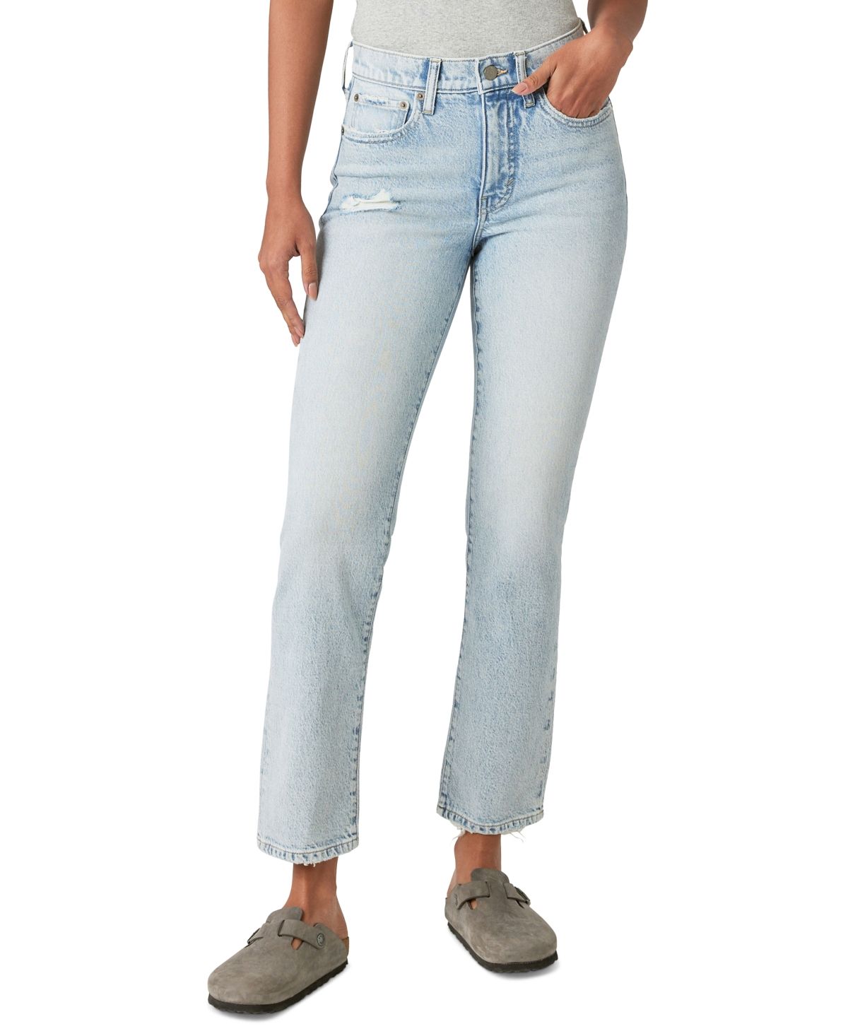 Lucky Brand Women's Jeans Sz 14 High-Rise Straight-Leg Ankle Blue