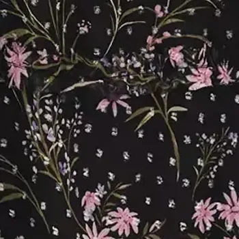 CeCe Women's Skirt Sz S Floral-Print Smocked-Waist Tiered Midi