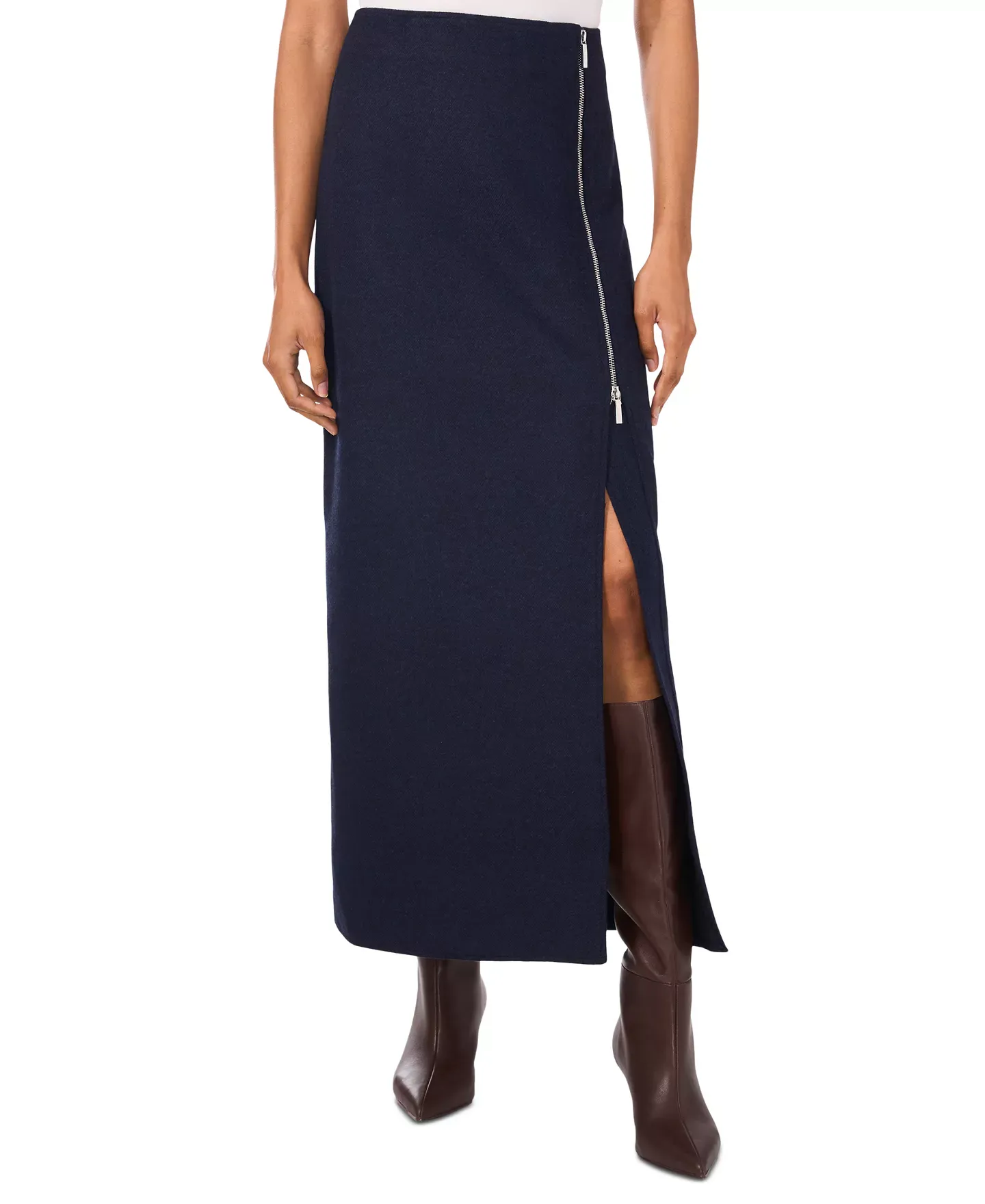 Parker Women's Skirt Sz L The Cleo Zippered Maxi