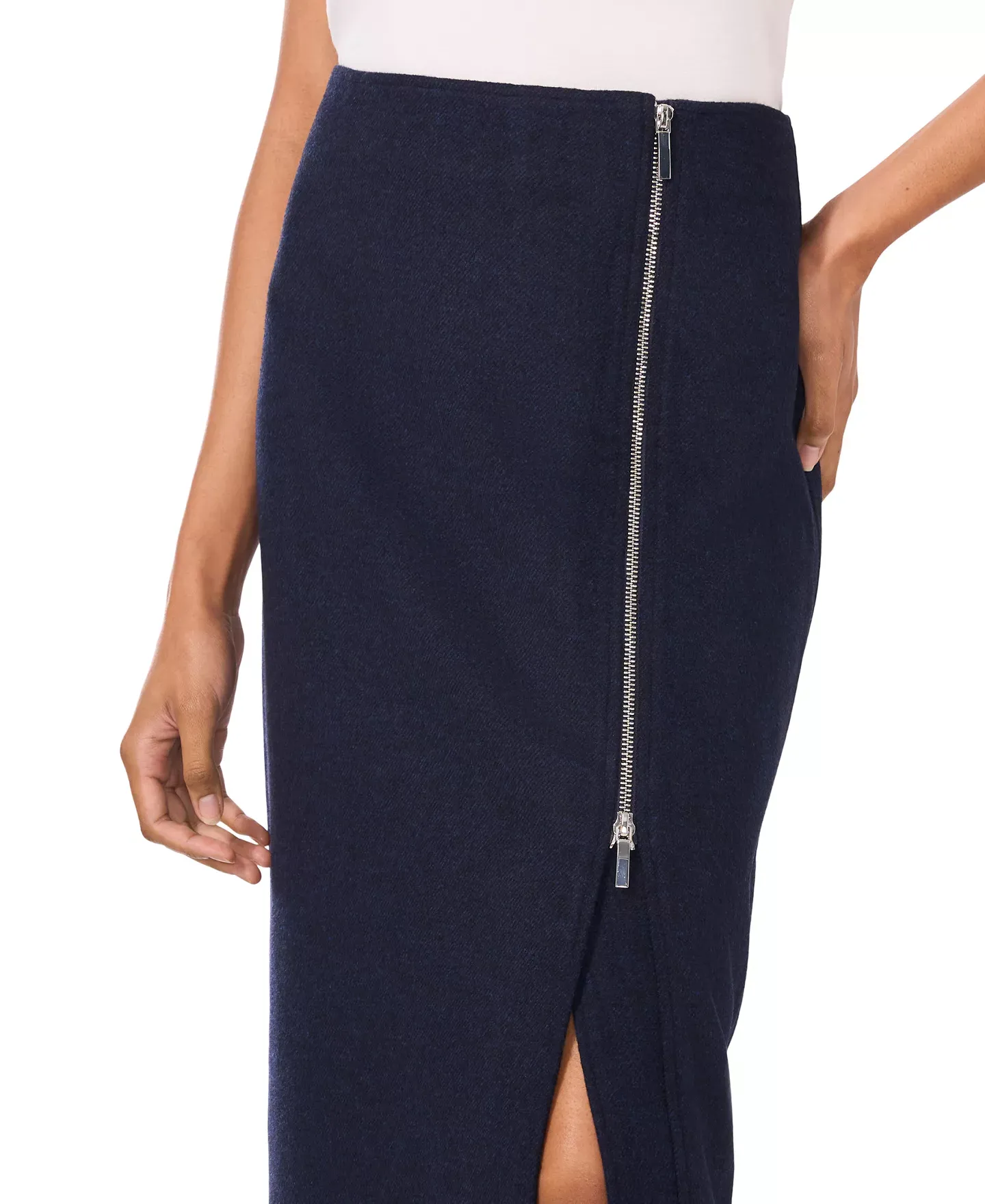 Parker Women's Skirt Sz L The Cleo Zippered Maxi