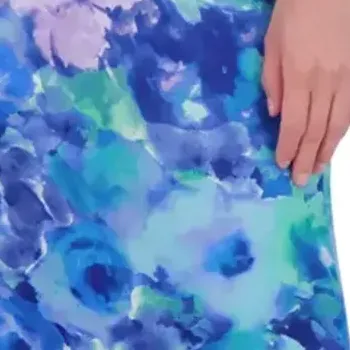 Eliza J Women's Dress Sz 10 Printed Rosette Asymmetric